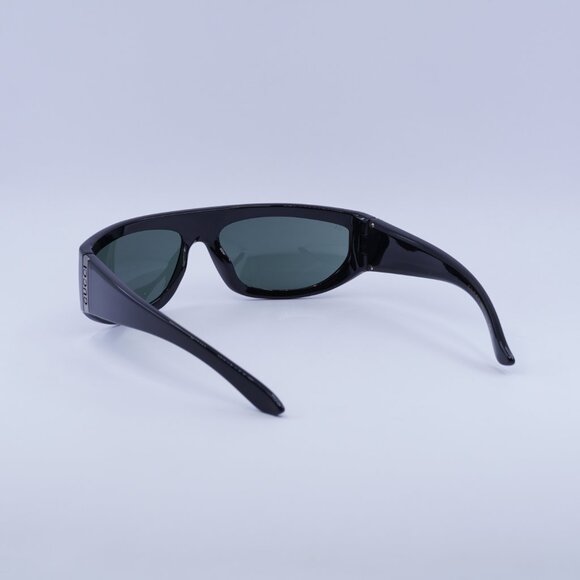 Gucci GG1574S 001 Sunglasses Black Rectangle Frame, Grey Lenses - Picture 6 of 11